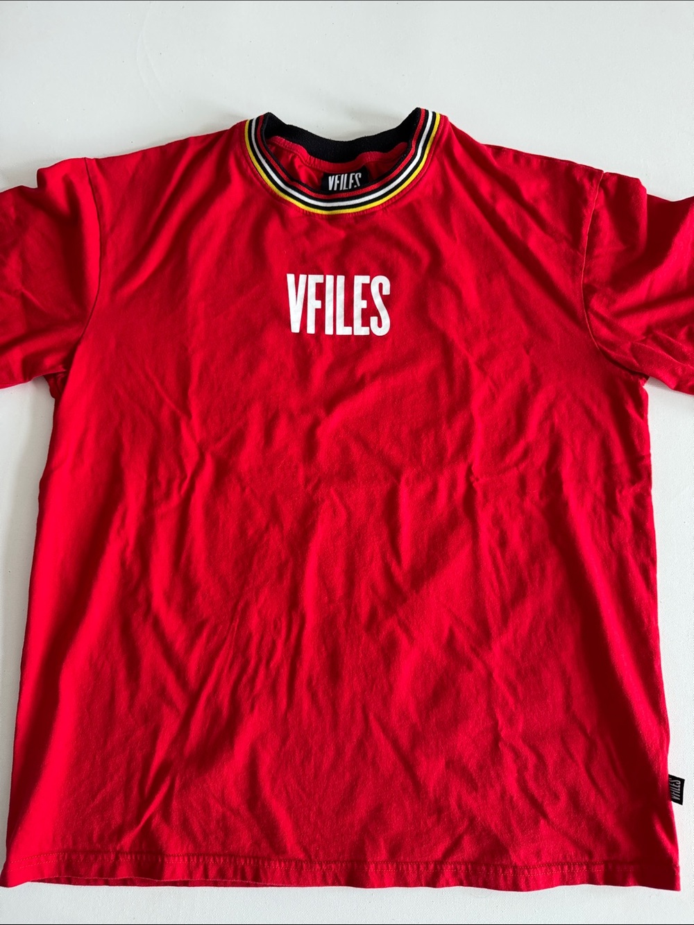 Red Short‑Sleeve Logo Tee